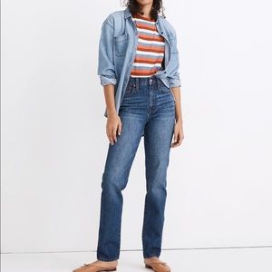 NWT Madewell Perfect Vintage Full Length Concordia Wash Size 30